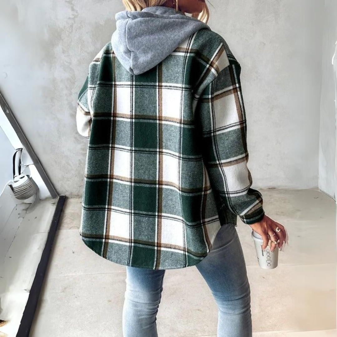 Aurora - Comfy Flannel Hoodie