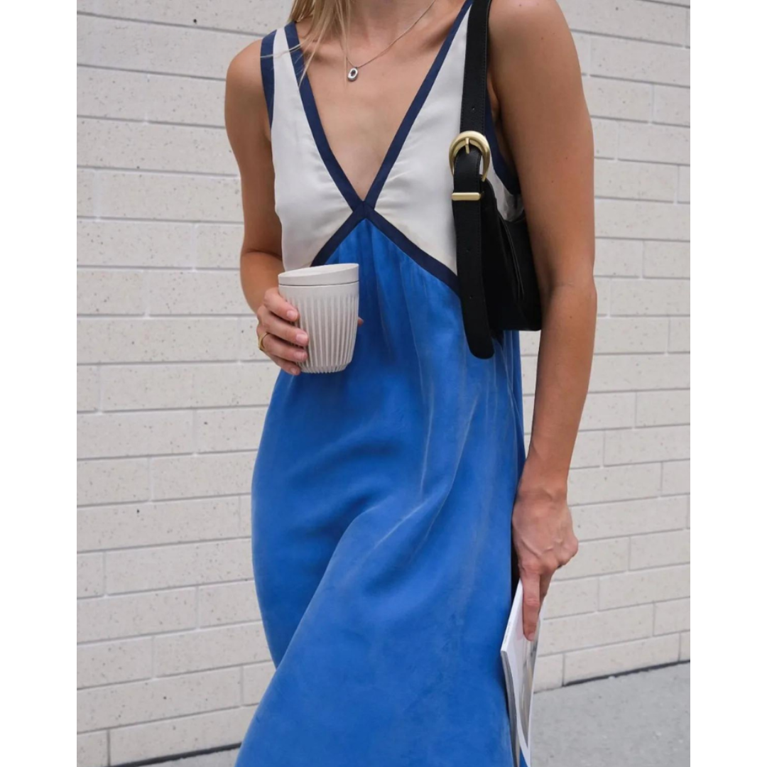 Marvie | Elegant V-neck Dress