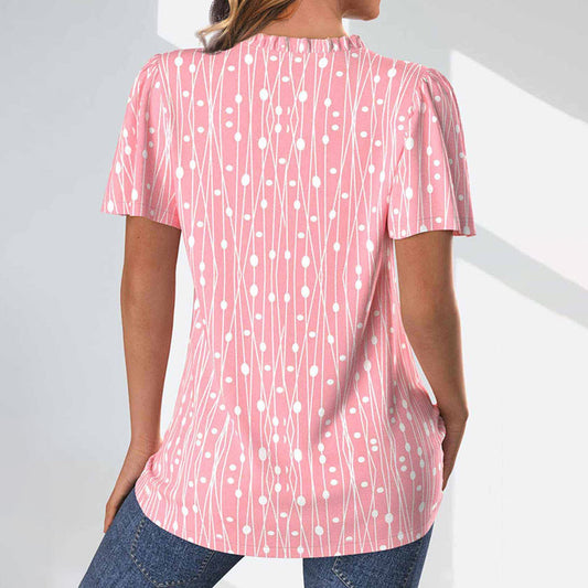 Casual Polka Dot Blouse