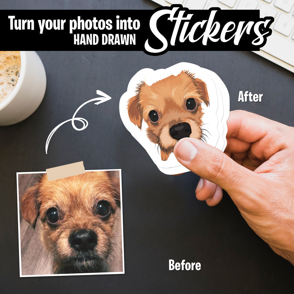 Sadikhoff ™ - Personalized Dog Face Stickers