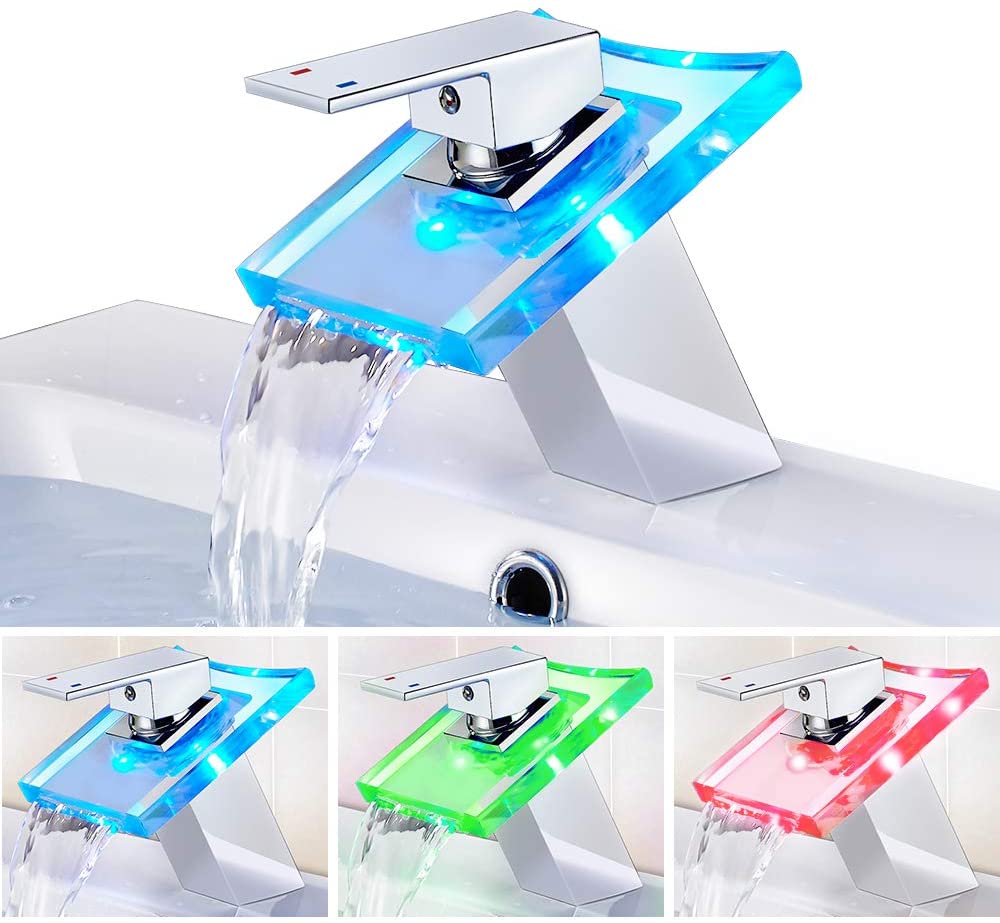 Smart LED Waterfall Faucet