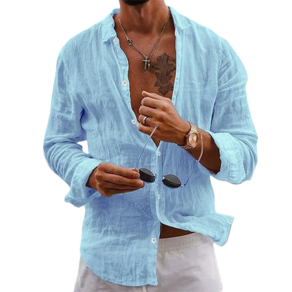 Gerald | Linen Beach Shirt