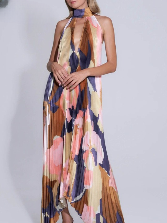 Janella™ Maxi Dress with Neck holder