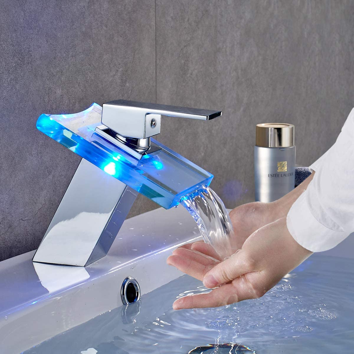 Smart LED Waterfall Faucet