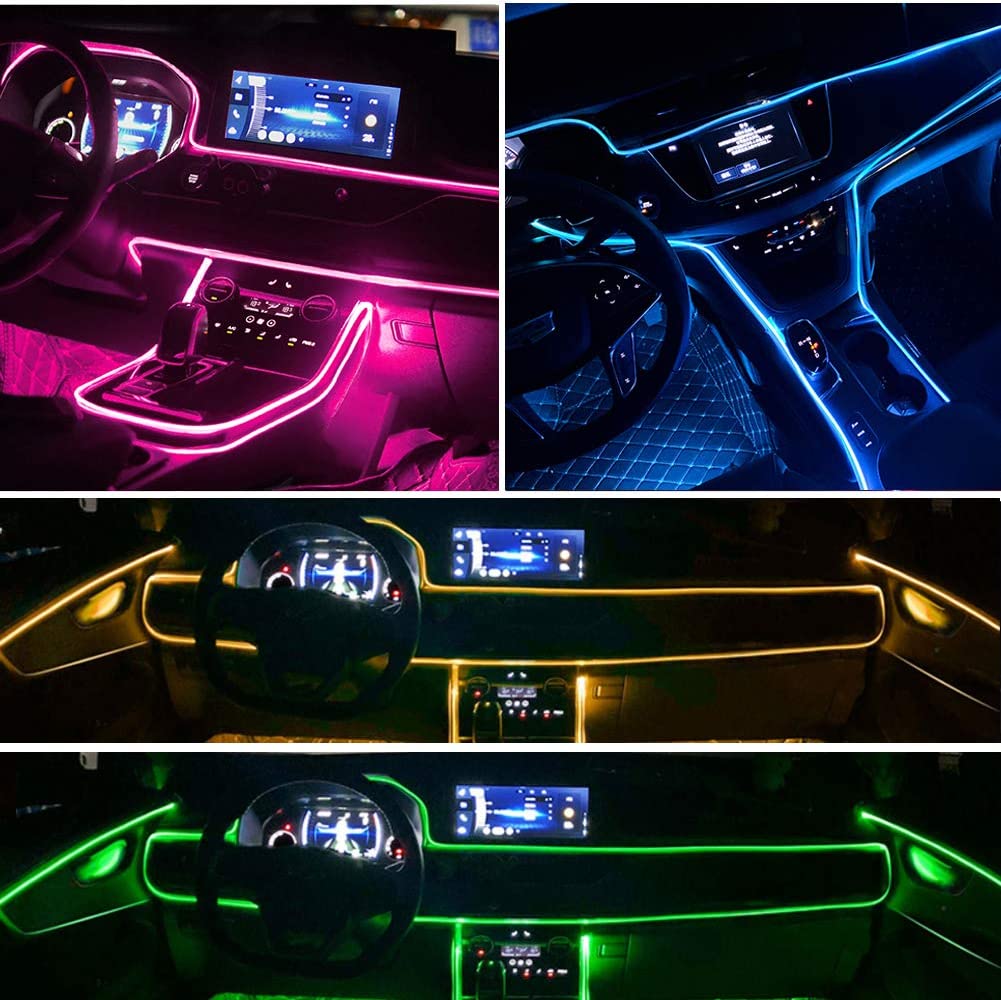 RGB Car Interior Light Strip Set