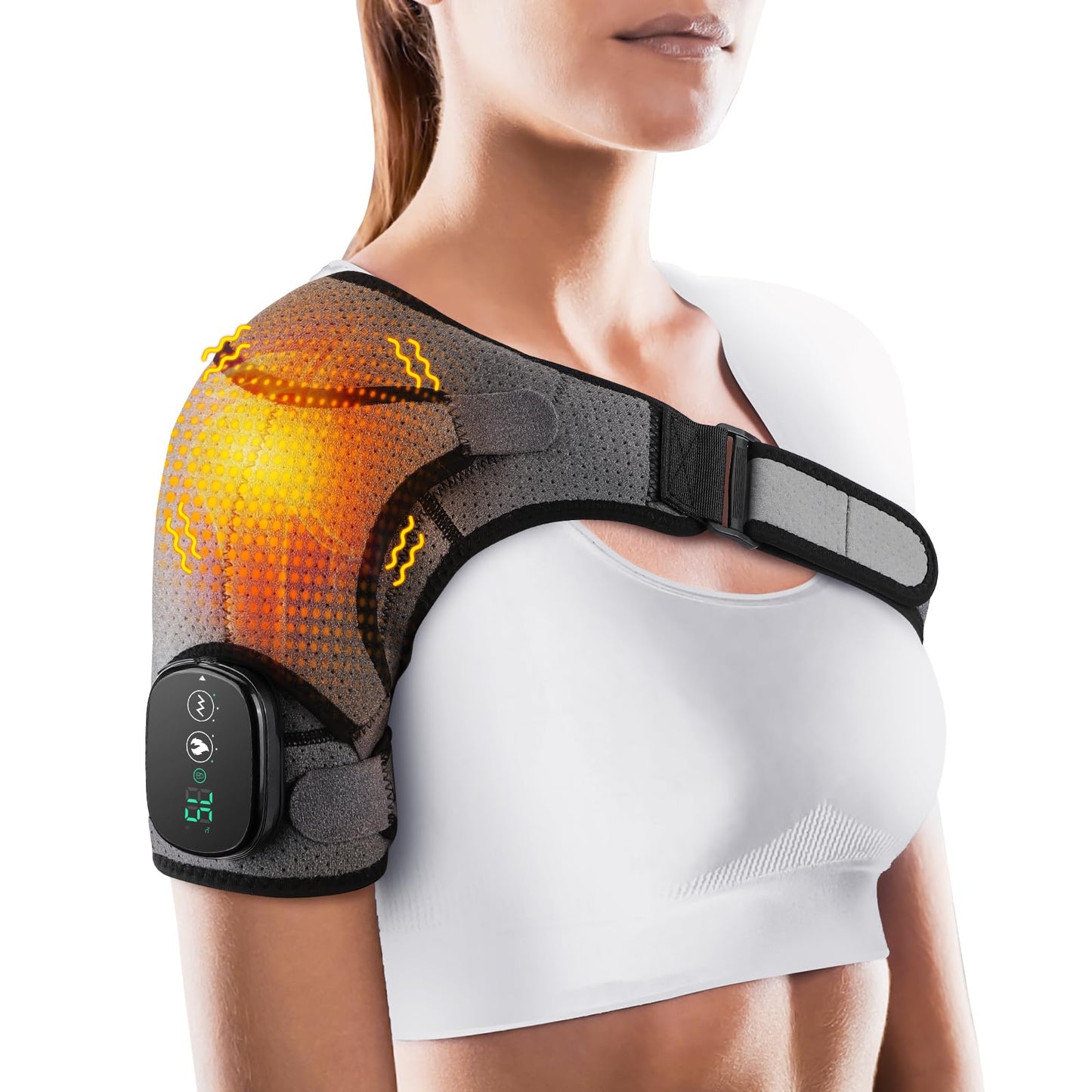 Heated Massaging Shoulder Brace