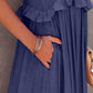 TORI TIERED MAXI DRESS WITH POCKETS