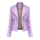 Jill - Stylish Lapel Collar Leather Jacket