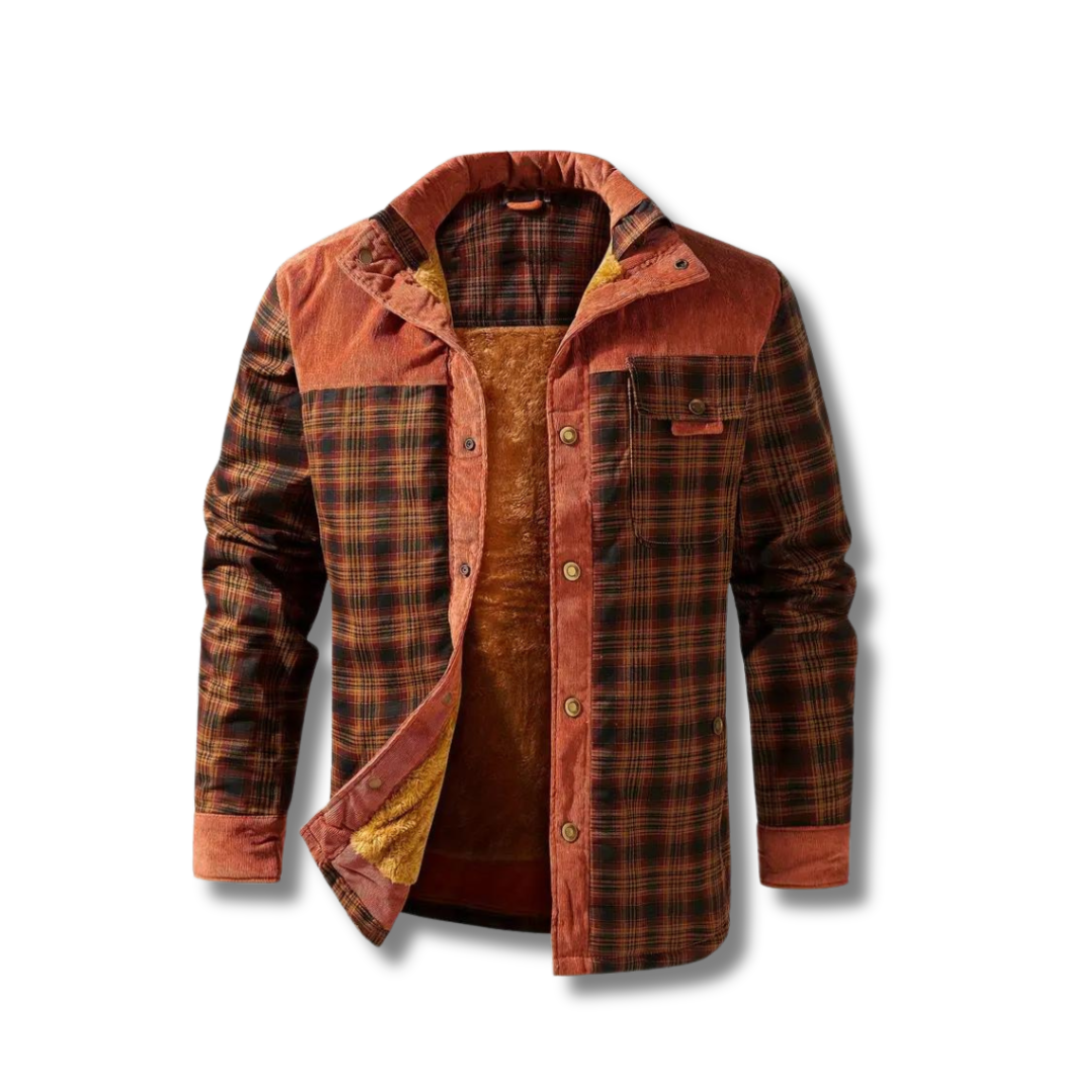 Lorenzo - Retro Plaid Fleece Coat