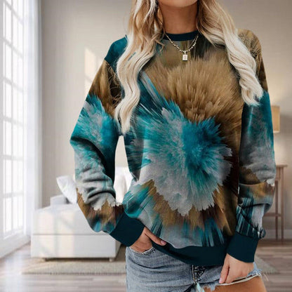 Casual Tie-Dye Sweatshirt