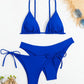 Solid Color 3 Piece Swimsuit