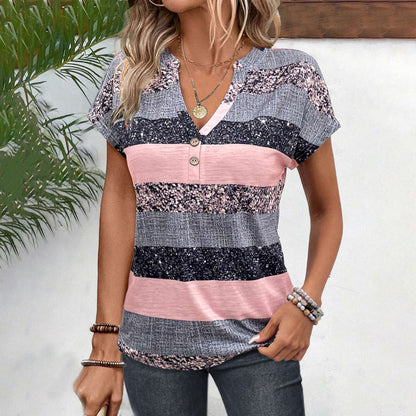 Casual Striped Blouse