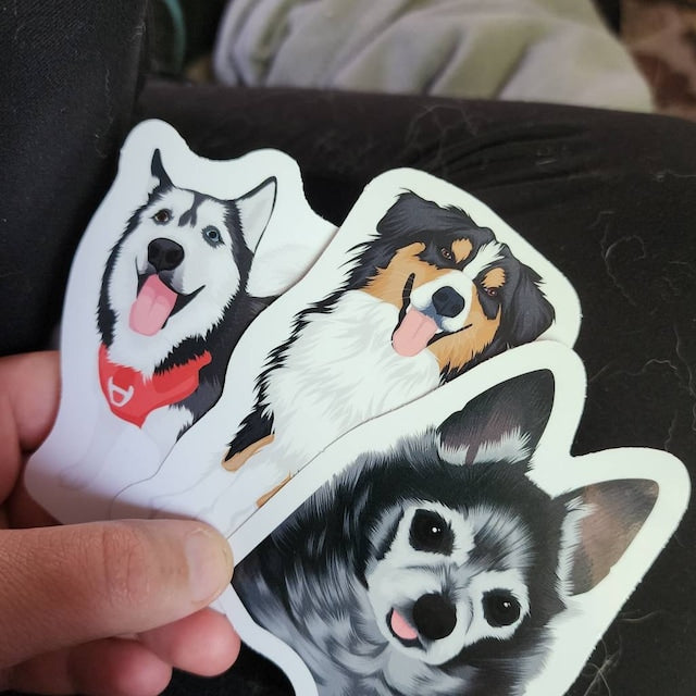 Sadikhoff ™ - Personalized Dog Face Stickers