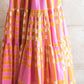 SHERBET BLOCK TIE MAXI