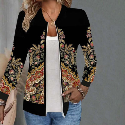 Vintage Floral Print Jacket