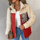 Patchwork Warm Plush Coat