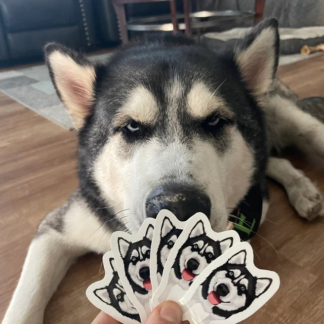 Sadikhoff ™ - Personalized Dog Face Stickers