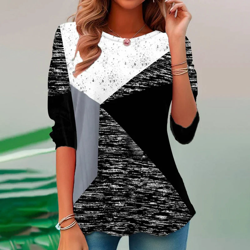 Casual Colour Block T-Shirt