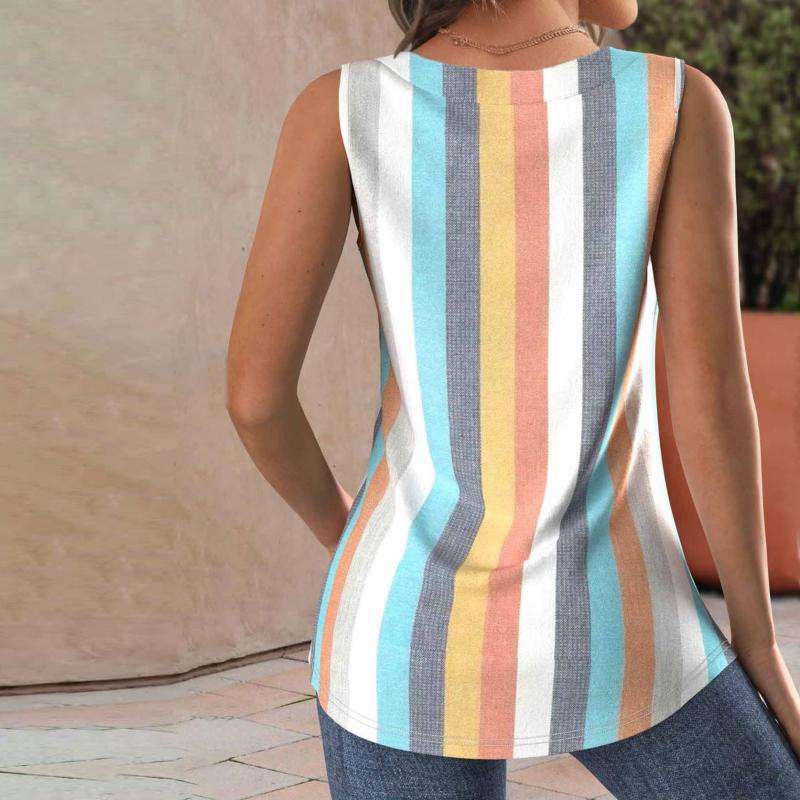 Colourful Striped Tank Top