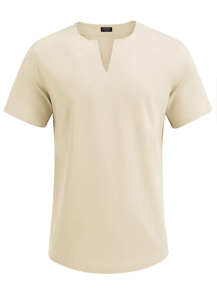 Casual Linen Style Henley Shirt (US Only)