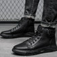 Javon | Black Leather Boots