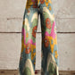 Joanna - Floral Bootcut Trousers