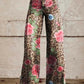 Joanna - Floral Bootcut Trousers