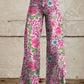 Joanna - Floral Bootcut Trousers