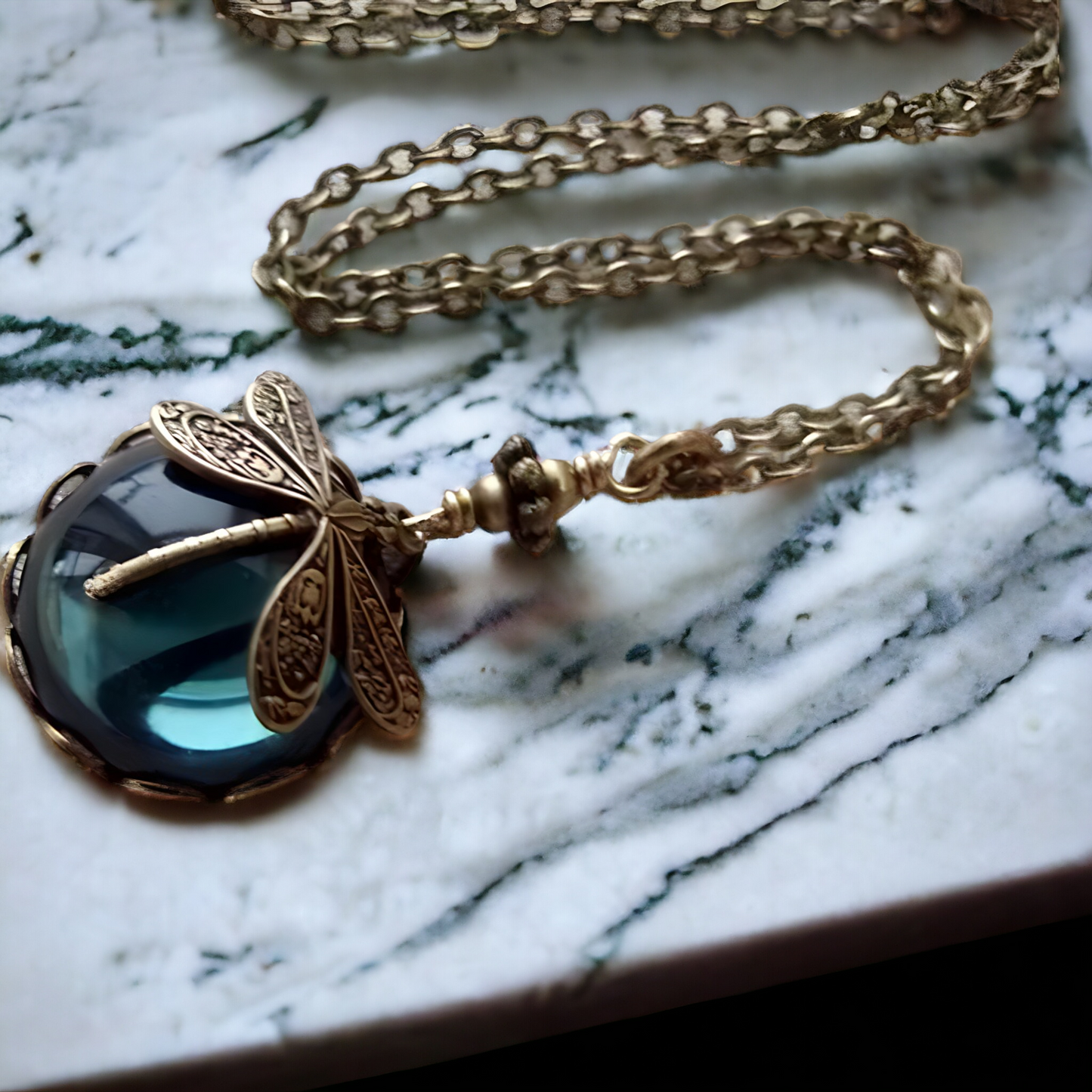 Vintage Dragonfly Necklace