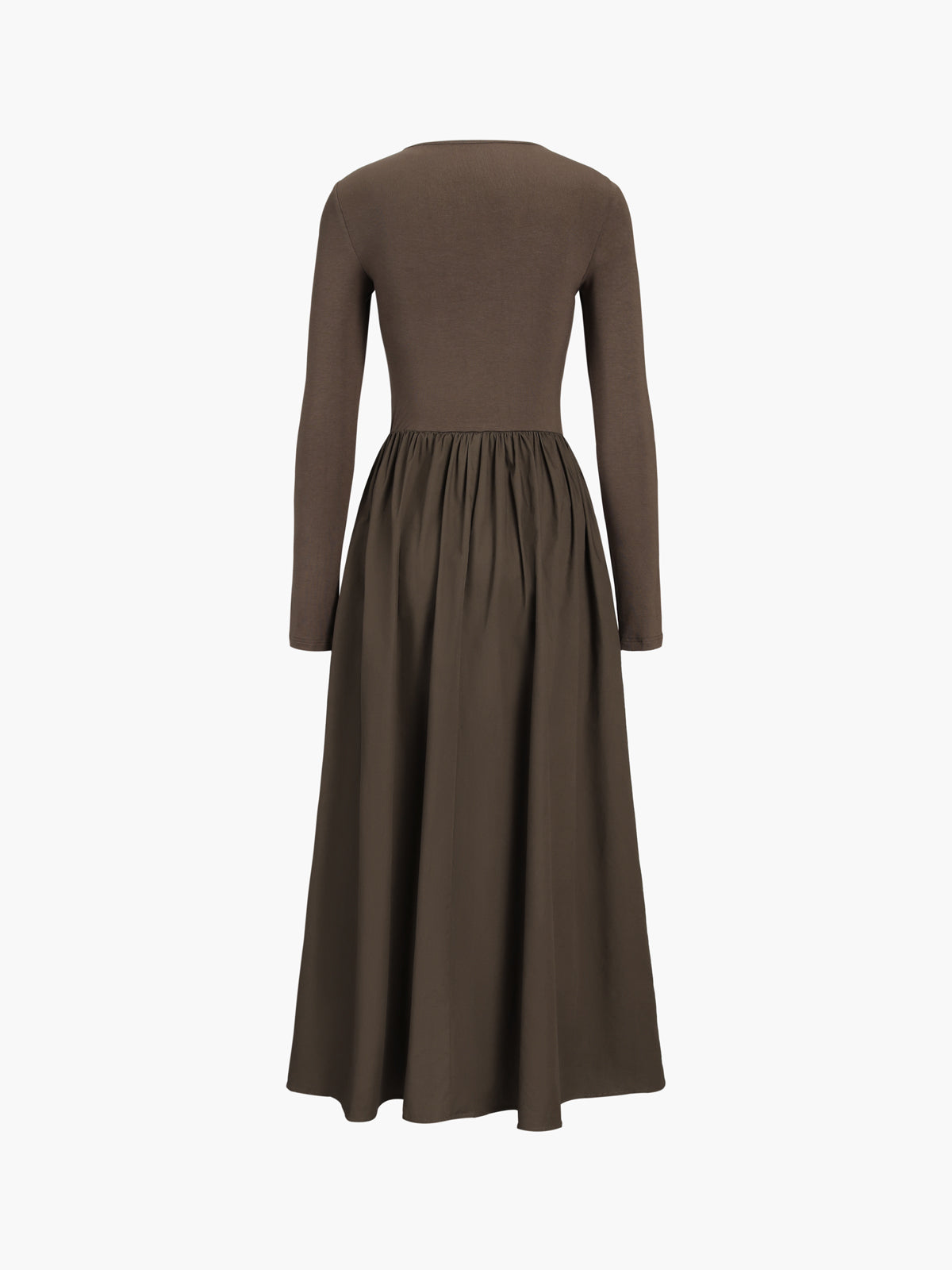 Leisure Pockets Long Sleeve Long Dress