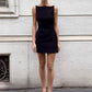 Suiting Sleeveless Short Dress