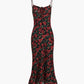 Bulgarian Roses Floral Cami Long Dress