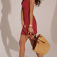 Snug V-Neck Sleeveless Short Dress