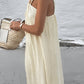 Creamy Halter Long Dress