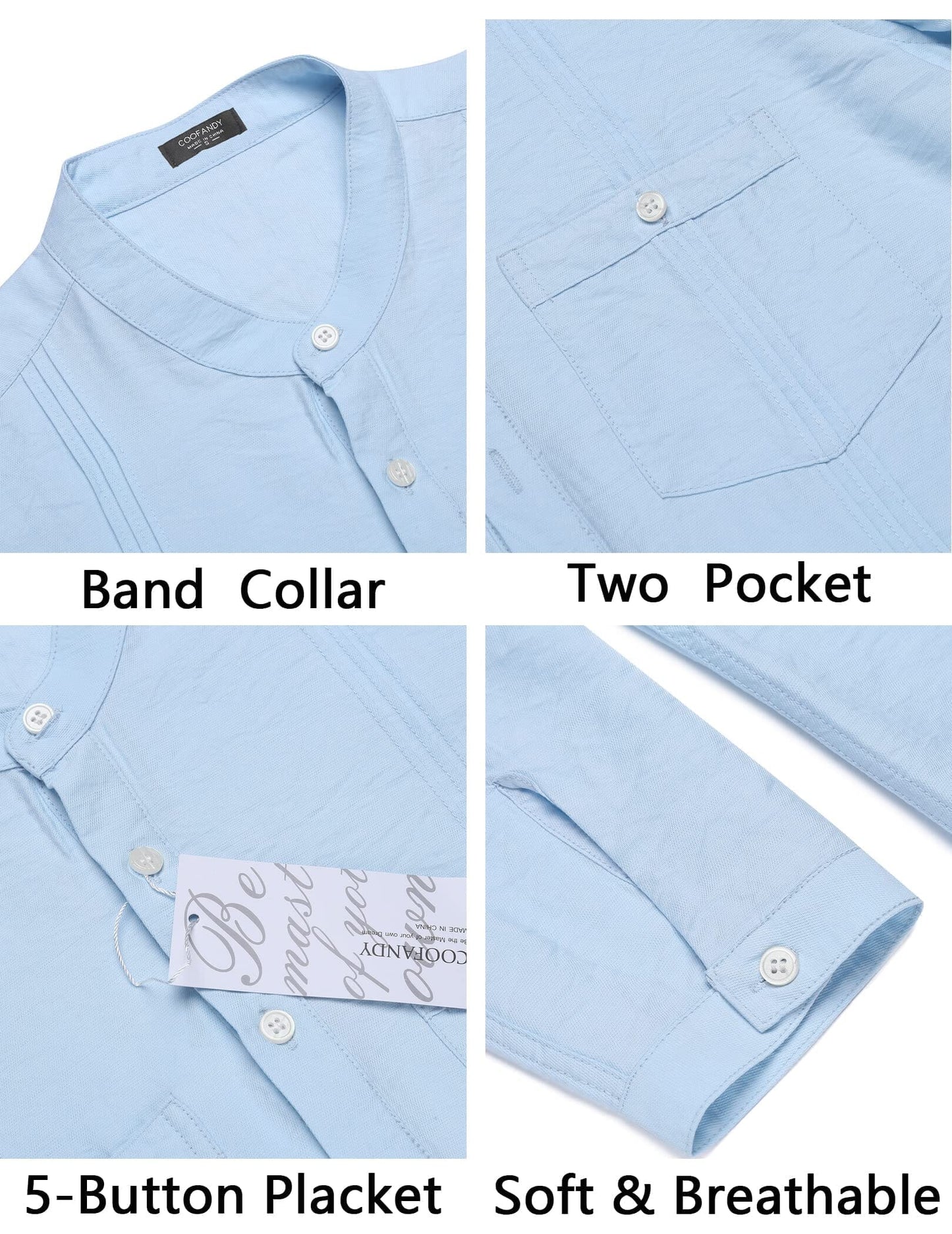 Henley Cotton Beach Shirts (US Only)