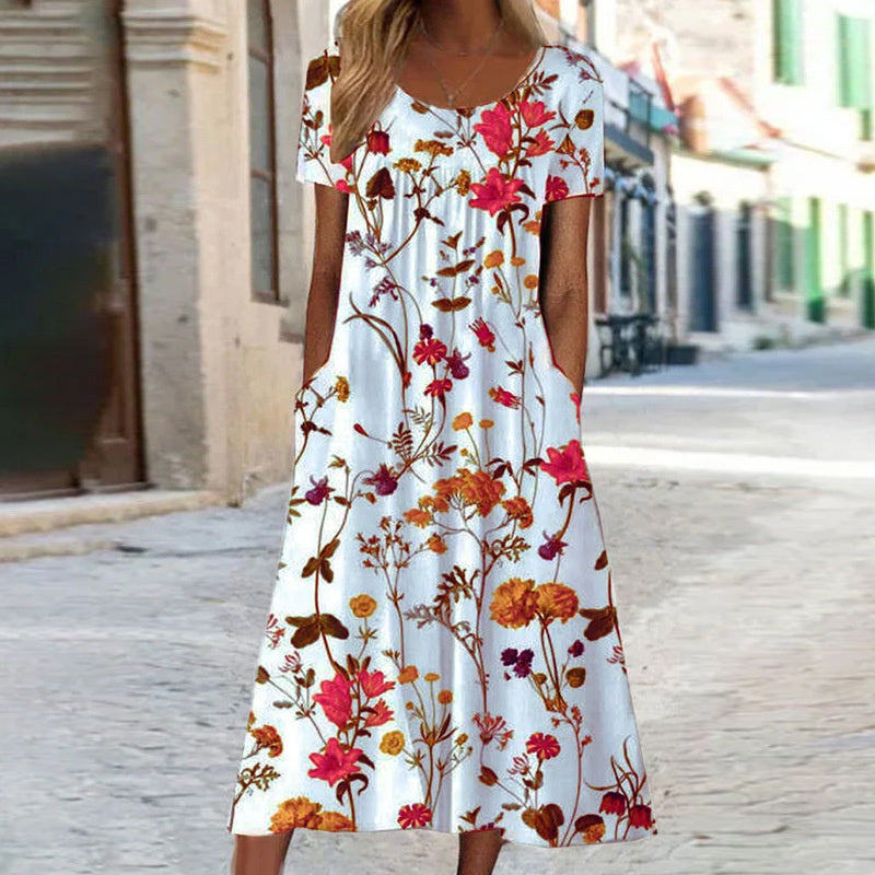 Yolanda | Floral Belly Coverage Dress