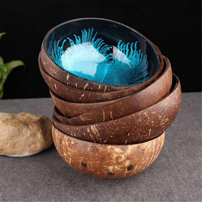 Dakota Hand painted Coconut Decorative Bowl