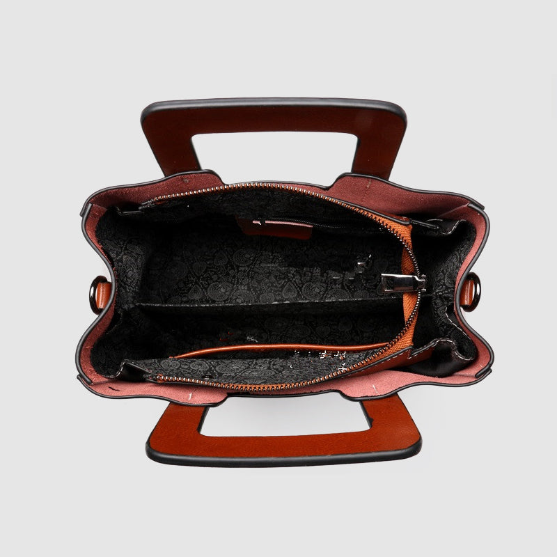 Daliene Polished Genuine Leather Bag