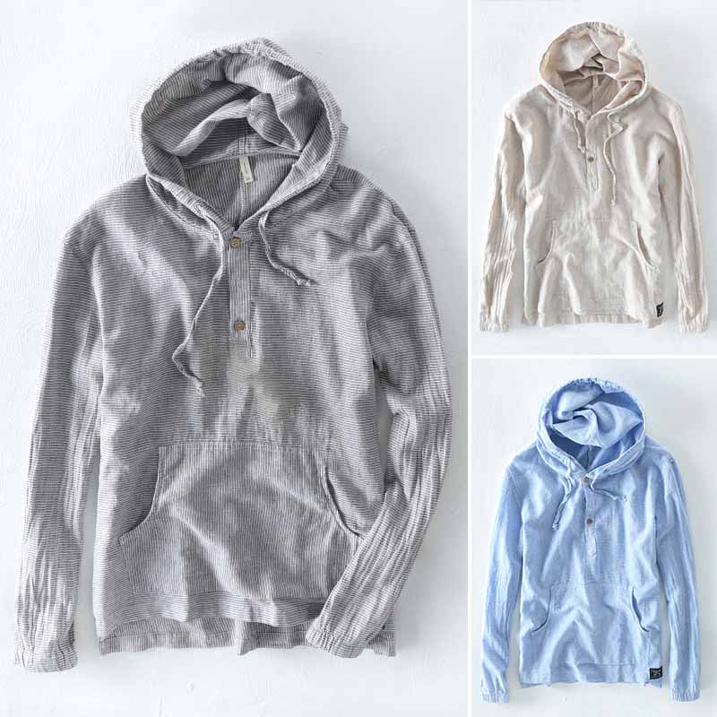 Frank Hardy Resort Linen Hoodie