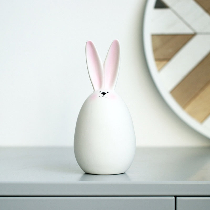 Charming White Rabbit Decor