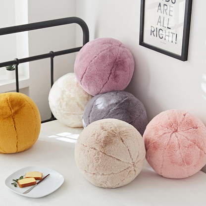 Plush Faux Orb Pillows