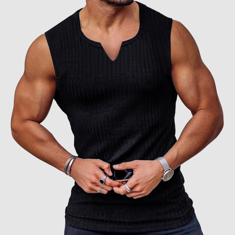 Hustle V-Neck Tank Top