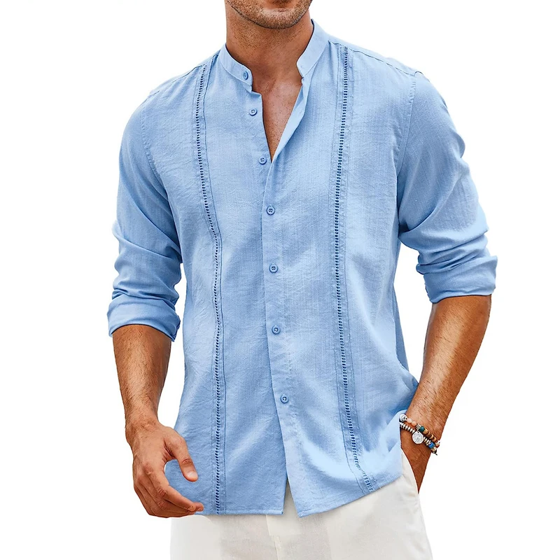 LORENZO 100% LINEN CUBAN SHIRT