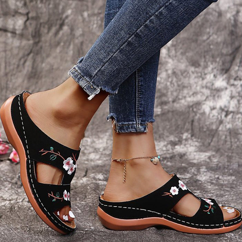 Malin Tassou Floral Sandals