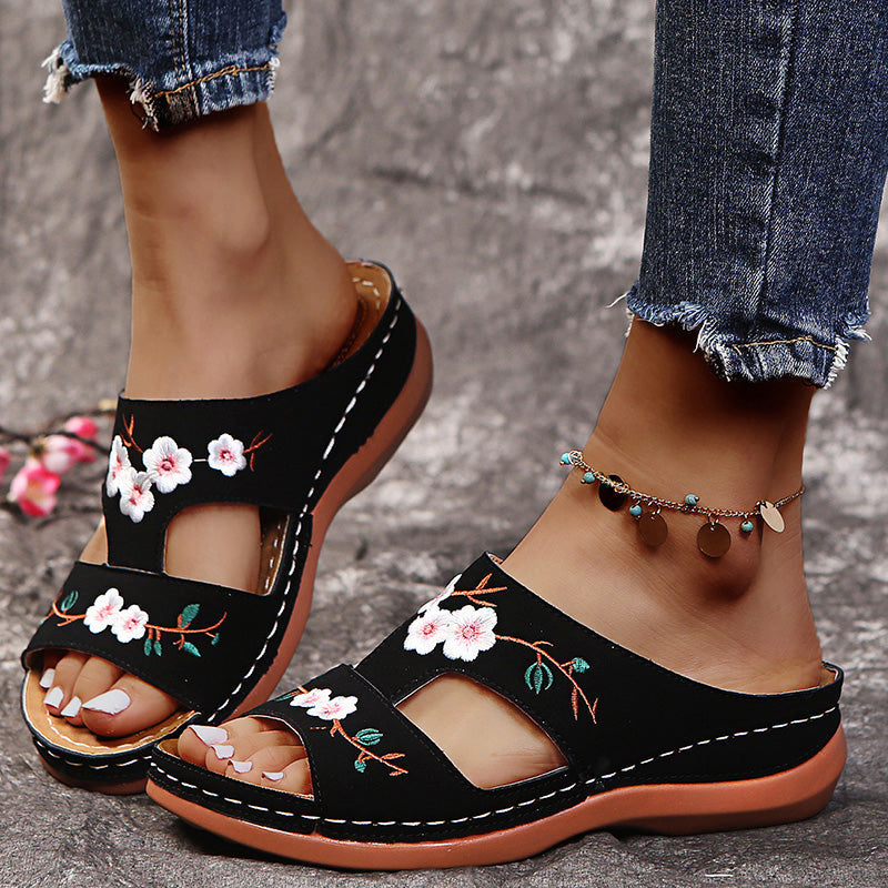 Malin Tassou Floral Sandals