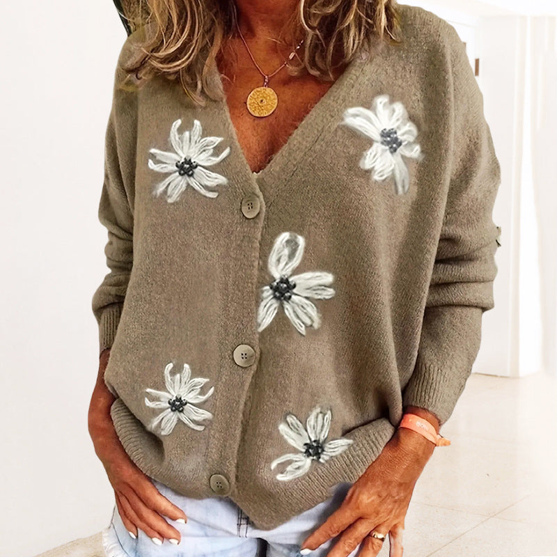 Malin Tassou Floral Sweater