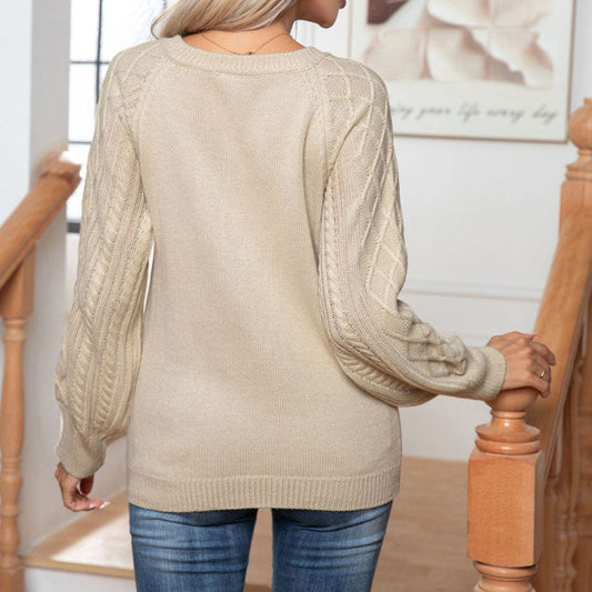 Casual Cable Knit Sweater