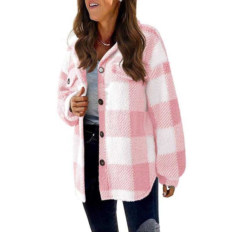 Casual Warm Plaid Coat