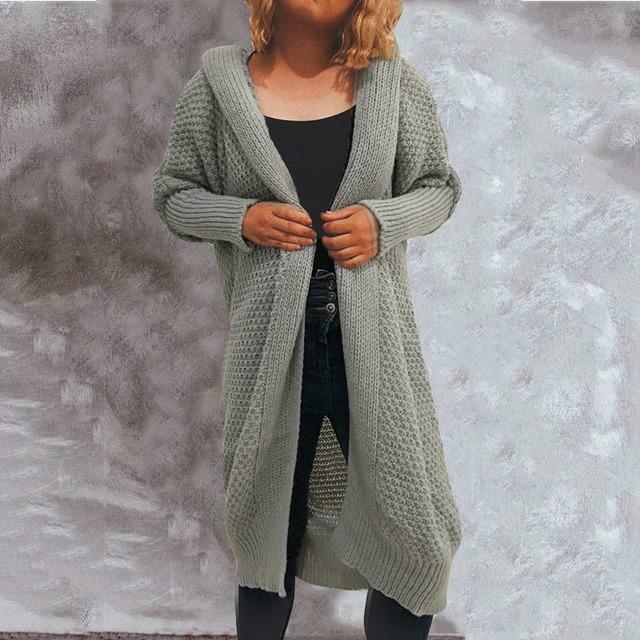 Vintage Solid Knitted Cardigan