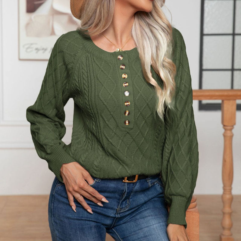 Casual Cable Knit Sweater